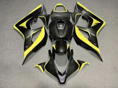 07-08 Noir Mat & Jaune CBR600RR Carénage Moto