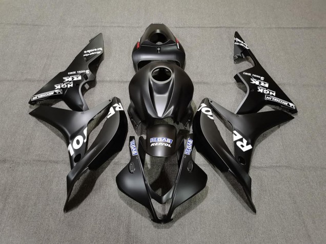 07-08 Noir Mat Repsol CBR600RR Carénage Moto 07-08 Noir Mat Repsol CBR600RR Carénage Moto