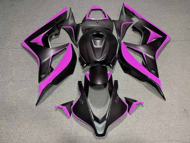 07-08 Noir Mat & Rose CBR600RR Carénage Moto 07-08 Noir Mat & Rose CBR600RR Carénage Moto