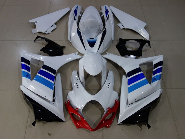07-08 OEM Style Bleu & Blanc GSXR 1000 Carénage Moto 07-08 OEM Style Bleu & Blanc GSXR 1000 Carénage Moto