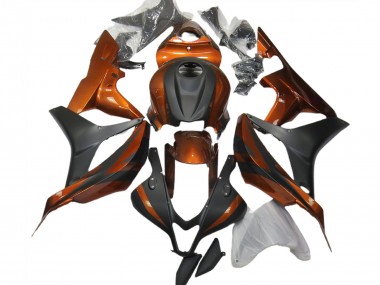 07-08 Orange Brûlé & Noir Mat CBR600RR Carénage Moto