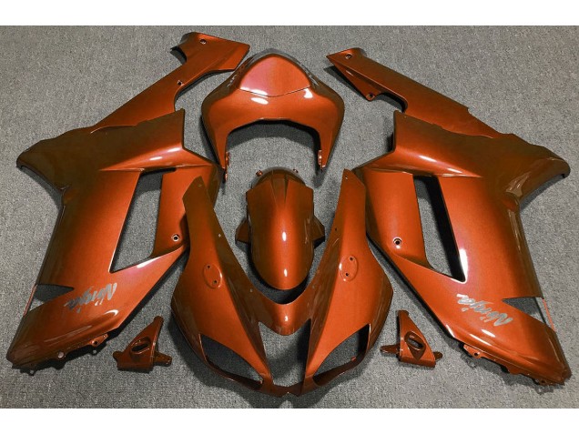 07-08 Orange Tigre ZX6R Carénage Moto 07-08 Orange Tigre ZX6R Carénage Moto