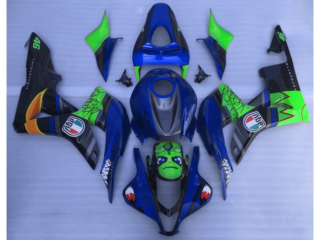 07-08 Requin Bleu & Vert CBR600RR Carénage Moto 07-08 Requin Bleu & Vert CBR600RR Carénage Moto