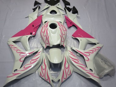 07-08 Rose Flamme CBR600RR Carénage Moto