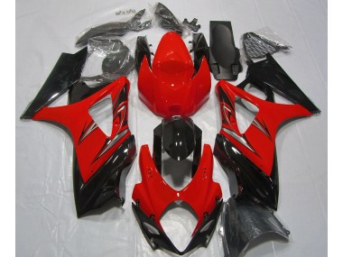 07-08 Rouge Lave & Noir GSXR 1000 Carénage Moto