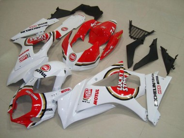 07-08 Rouge Lucky Strike GSXR 1000 Carénage Moto