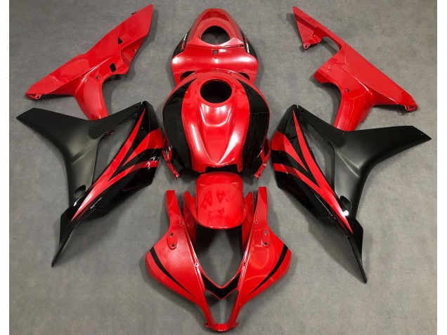 07-08 Rouge Perle & Noir CBR600RR Carénage Moto 07-08 Rouge Perle & Noir CBR600RR Carénage Moto