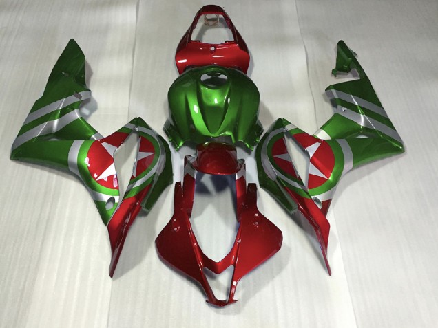 07-08 Rouge & Vert Captain America CBR600RR Carénage Moto 07-08 Rouge & Vert Captain America CBR600RR Carénage Moto