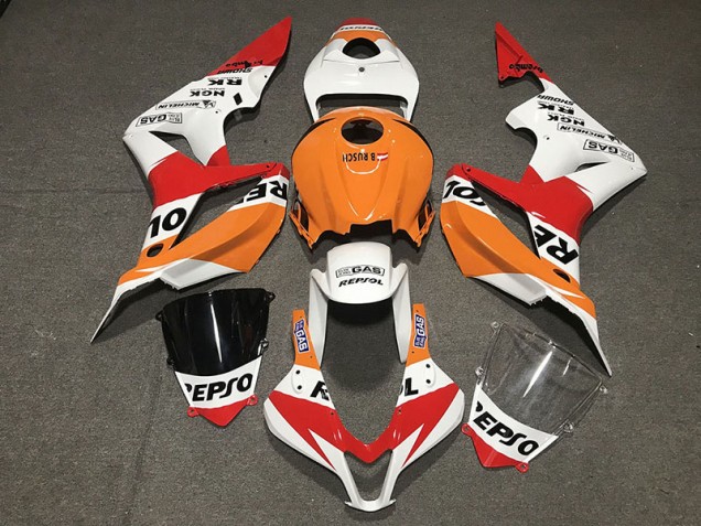 07-08 Style Blanc Repsol CBR600RR Carénage Moto 07-08 Style Blanc Repsol CBR600RR Carénage Moto