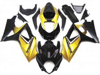 07-08 Style Personnalisé OEM Jaune Or GSXR 1000 Carénage Moto