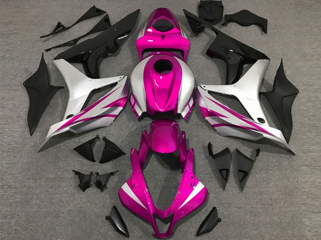 07-08 Style Rose & Argent OEM CBR600RR Carénage Moto 07-08 Style Rose & Argent OEM CBR600RR Carénage Moto