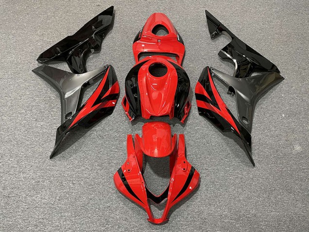 07-08 Style Rouge OEM & Gris CBR600RR Carénage Moto 07-08 Style Rouge OEM & Gris CBR600RR Carénage Moto