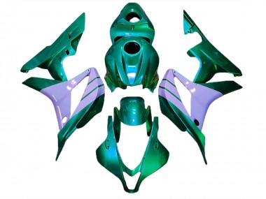 07-08 Turquoise & Violet Laiteux CBR600RR Carénage Moto