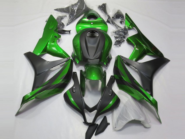 07-08 Vert & Noir Mat CBR600RR Carénage Moto 07-08 Vert & Noir Mat CBR600RR Carénage Moto
