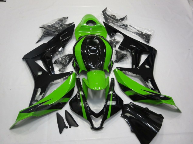 07-08 Vert & Noir Vibrants CBR600RR Carénage Moto 07-08 Vert & Noir Vibrants CBR600RR Carénage Moto