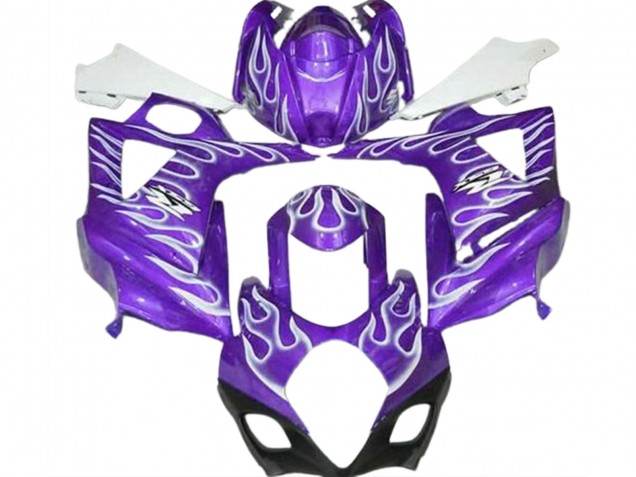 07-08 Violet Brillant & Blanc Flamme GSXR 1000 Carénage Moto 07-08 Violet Brillant & Blanc Flamme GSXR 1000 Carénage Moto