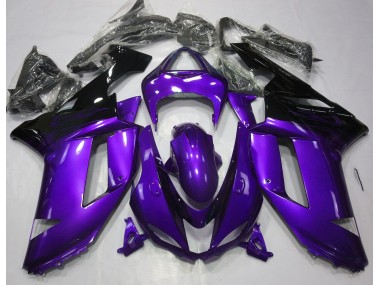 07-08 Violet Brillant & Noir ZX6R Carénage Moto
