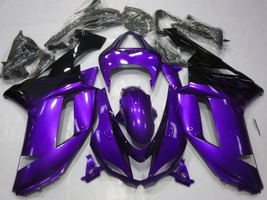 07-08 Violet Brillant & Noir ZX6R Carénage Moto