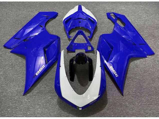 07-14 Bleu Brillant Sp Ducati 848 1098 1198 Carénage Moto 07-14 Bleu Brillant Sp Ducati 848 1098 1198 Carénage Moto