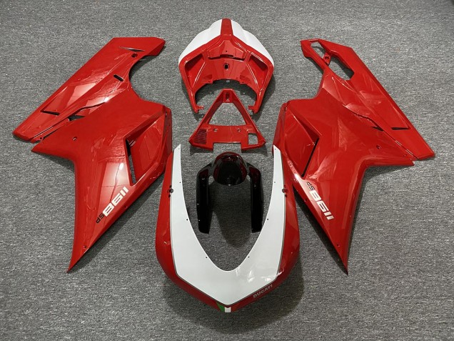 07-14 Rouge Brillant Sp Ducati 848 1098 1198 Carénage Moto 07-14 Rouge Brillant Sp Ducati 848 1098 1198 Carénage Moto