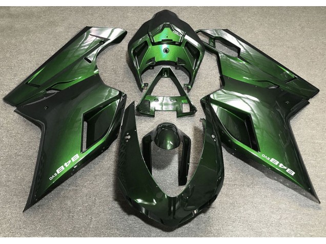 07-14 Vert Profond Ducati 848 1098 1198 Carénage Moto 07-14 Vert Profond Ducati 848 1098 1198 Carénage Moto