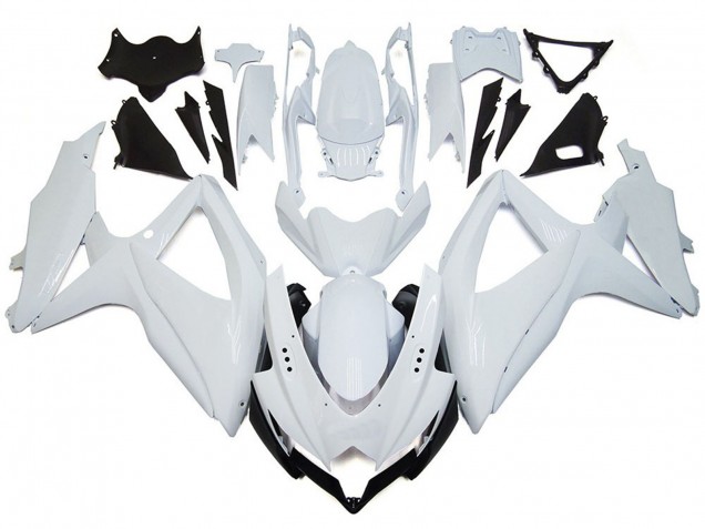 08-10 Blanc Brillant Brillant GSXR 600-750 Carénage Moto