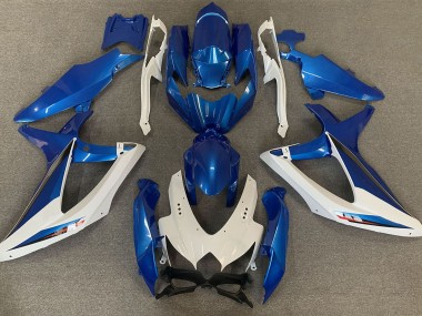 08-10 OEM Style Bleu & Blanc GSXR 600-750 Carénage Moto