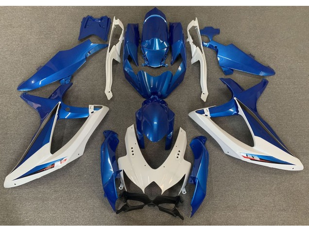 08-10 OEM Style Bleu & Blanc GSXR 600-750 Carénage Moto 08-10 OEM Style Bleu & Blanc GSXR 600-750 Carénage Moto