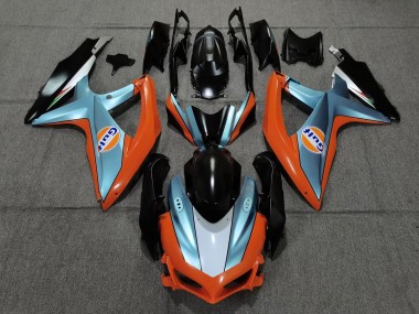 08-10 Opaco Gulf GSXR 600-750 Carénage Moto