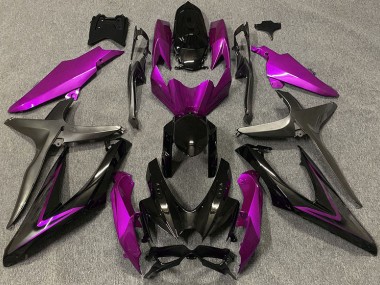 08-10 Rose Brillant & Vert R GSXR 600-750 Carénage Moto