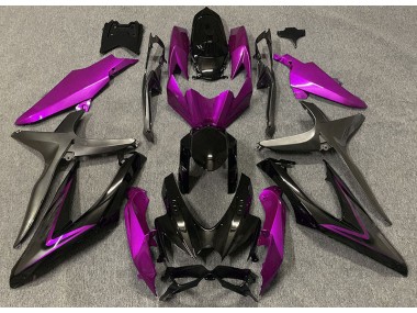 08-10 Rose Brillant & Vert R GSXR 600-750 Carénage Moto
