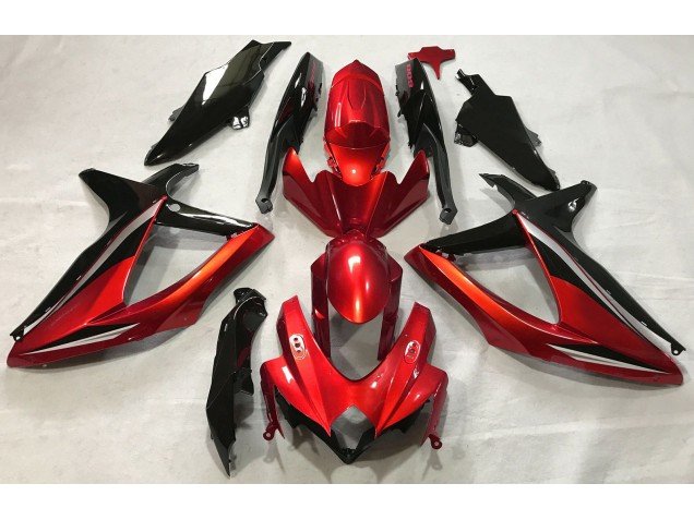 08-10 Rouge Brillant GSXR 600-750 Carénage Moto 08-10 Rouge Brillant GSXR 600-750 Carénage Moto