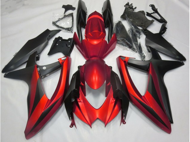 08-10 Rouge Mat Sans R GSXR 600-750 Carénage Moto 08-10 Rouge Mat Sans R GSXR 600-750 Carénage Moto