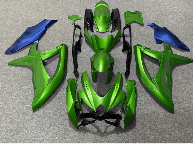 08-10 Vert & Bleu GSXR 600-750 Carénage Moto 08-10 Vert & Bleu GSXR 600-750 Carénage Moto