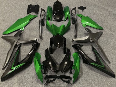 08-10 Vert Brillant & Vert R GSXR 600-750 Carénage Moto