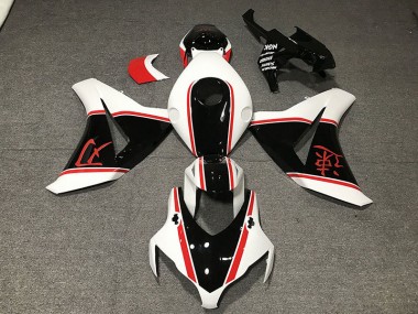 08-11 Blanc Brillant Rouge & Noir CBR1000RR Carénage Moto