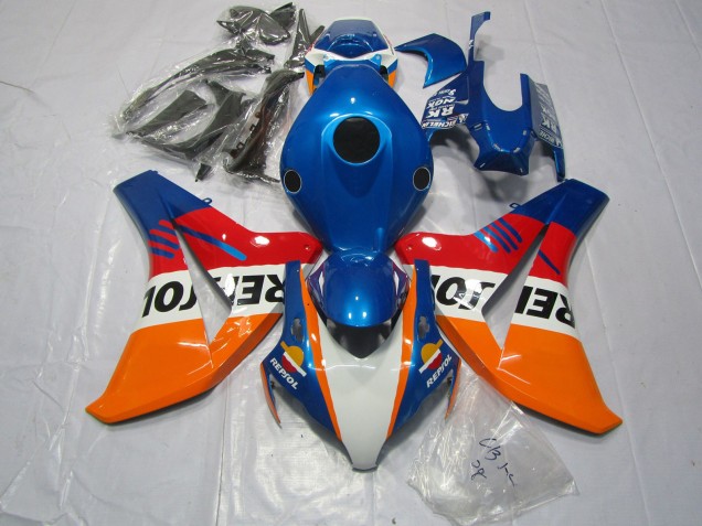 08-11 Bleu Repsol & Rouge CBR1000RR Carénage Moto 08-11 Bleu Repsol & Rouge CBR1000RR Carénage Moto