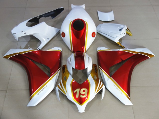 08-11 Rouge & Blanc 19 CBR1000RR Carénage Moto 08-11 Rouge & Blanc 19 CBR1000RR Carénage Moto