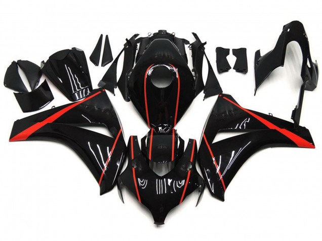 08-11 Rouge Brillant & Noir CBR1000RR Carénage Moto 08-11 Rouge Brillant & Noir CBR1000RR Carénage Moto