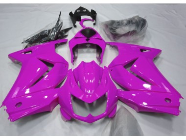 08-12 Rose Brillant Ninja 250 Carénage Moto