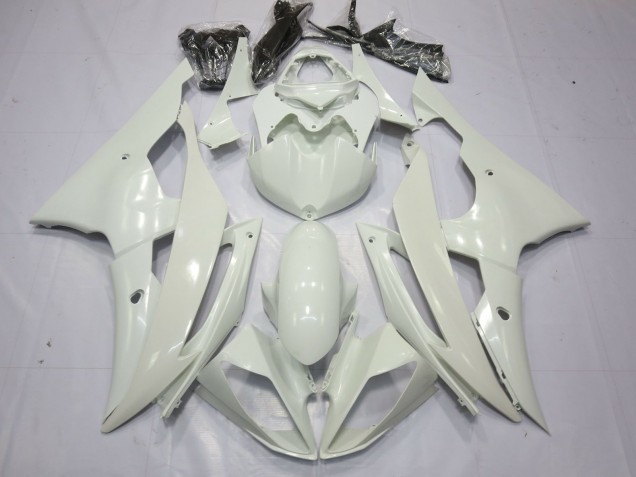 08-16 Blanc Brillant R6 Carénage Moto 08-16 Blanc Brillant R6 Carénage Moto