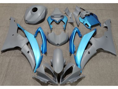 08-16 Gris Mat & Bleu Ciel R6 Carénage Moto