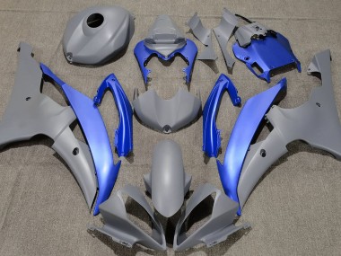 08-16 Gris Mat & Bleu R6 Carénage Moto