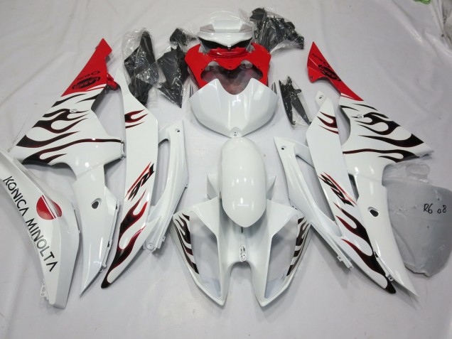 08-16 Speciale Fiamma Rosso R6 Carénage Moto 08-16 Speciale Fiamma Rosso R6 Carénage Moto