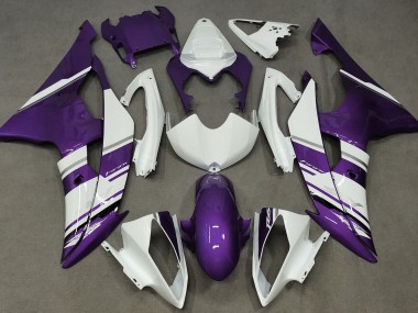08-16 Style Blanc Brillant & Violet OEM R6 Carénage Moto