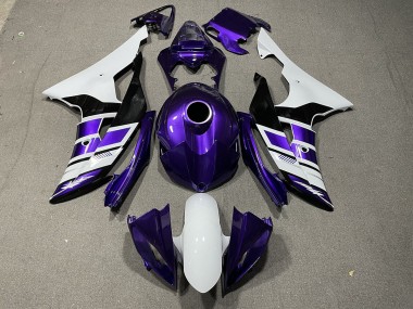 08-16 Style Violet Noir & Blanc OEM R6 Carénage Moto