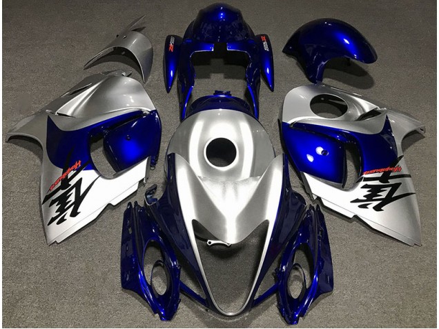 08-20 Argent Brillant & Bleu GSXR 1300 Carénage Moto 08-20 Argent Brillant & Bleu GSXR 1300 Carénage Moto