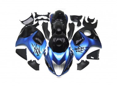 08-20 Bleu Profond Avec Black Custom GSXR 1300 Carénage Moto