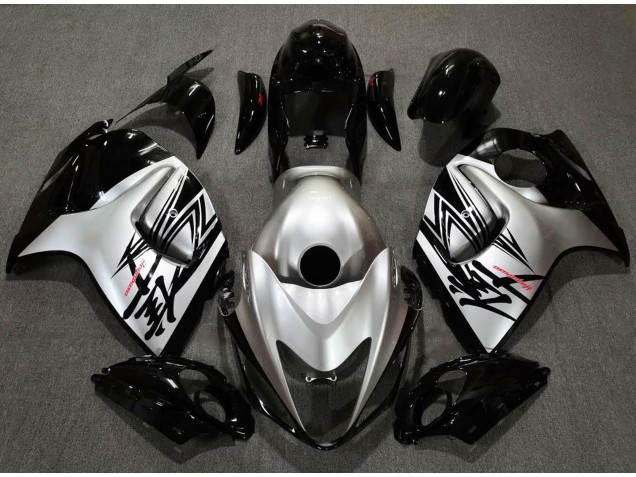 08-20 Design Noir Brillant & Argent GSXR 1300 Carénage Moto 08-20 Design Noir Brillant & Argent GSXR 1300 Carénage Moto