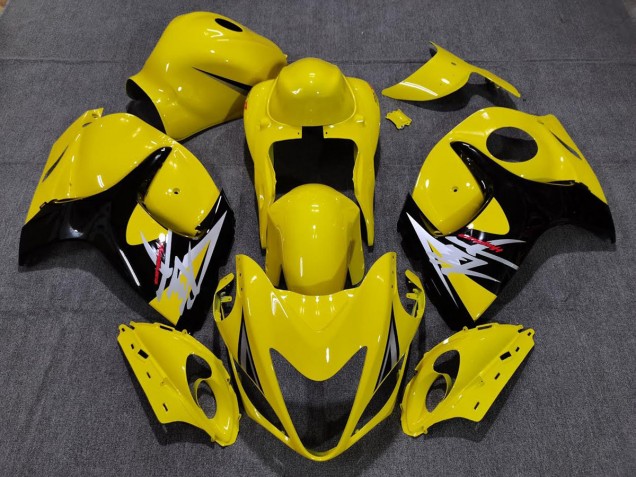 08-20 Jaune Brillant Avec Style Noir GSXR 1300 Carénage Moto 08-20 Jaune Brillant Avec Style Noir GSXR 1300 Carénage Moto